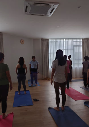 Yoga class at Kota Kemuning