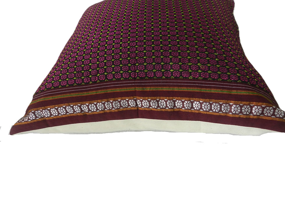 Thumbnail: Designer Khun Cushion Covers - Burgendy / maroon