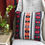 Thumbnail: Designer Cotton Handloom Cushion Covers with corner Tussels - Black Orange Red