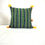 Thumbnail: Designer Cotton Handloom Cushion Covers - Green with Yellow Tussels