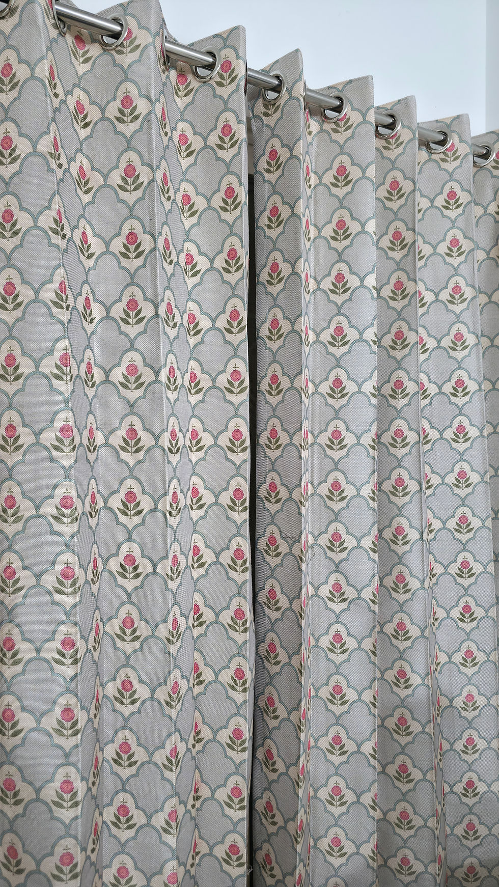 Thumbnail: Curtains |  RangSaumya Collection | Ivory Floral Jaali Pattern Curtain  |