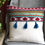 Thumbnail: Designer Cotton Handloom Cushion Covers with Tussels - Offwhite with Brown patch