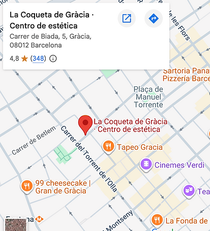 Google maps la coqueta de gracia 4,8