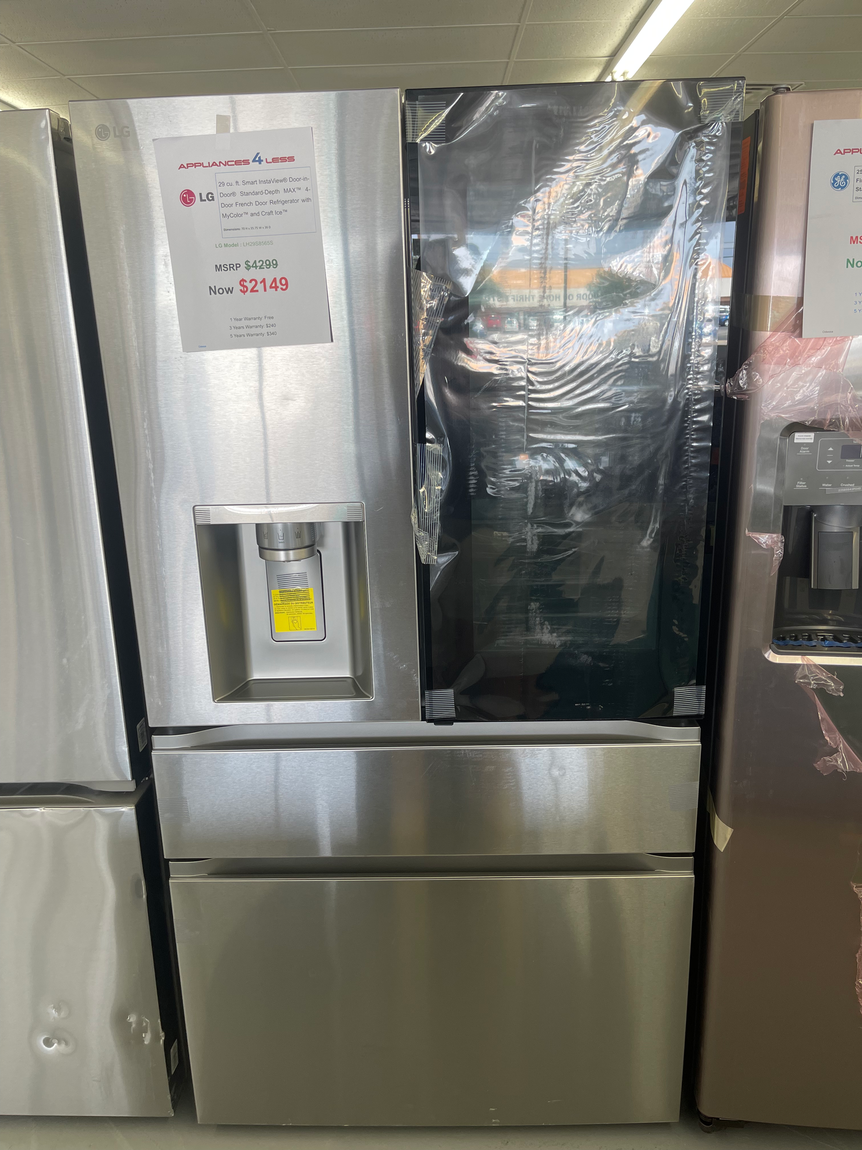 29 cu. ft. Smart InstaView StandardDepth French Door Refrigerator with Craft Ice