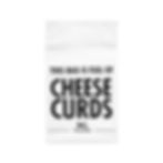 Cheese curd lunch bag white