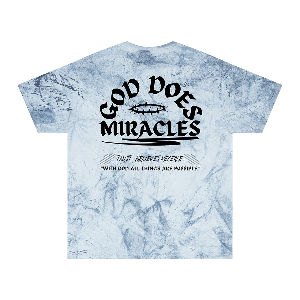 Thumbnail: God Does Miracles Color Blast T-Shirt