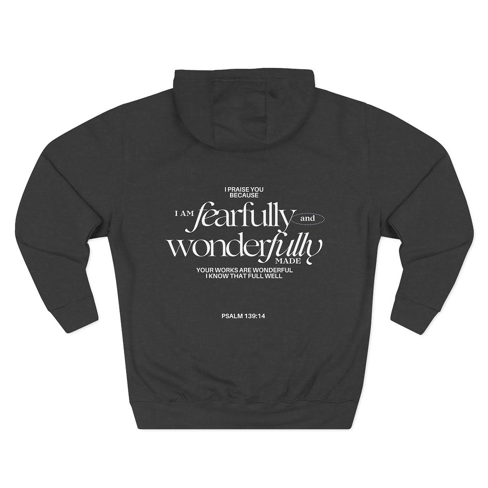 Thumbnail: Psalm 139:14 Fearfully & Wonderfully Made Hoodie