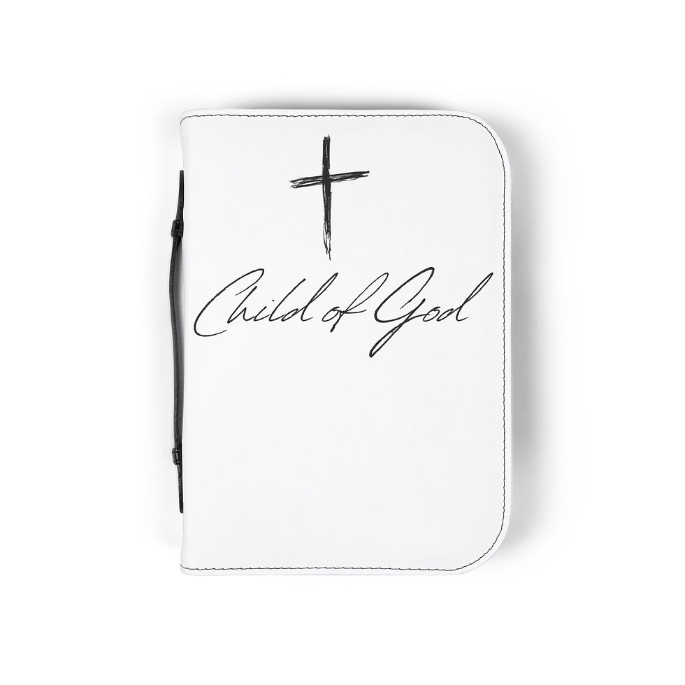 Thumbnail: Child of God Bible Cover with Cross