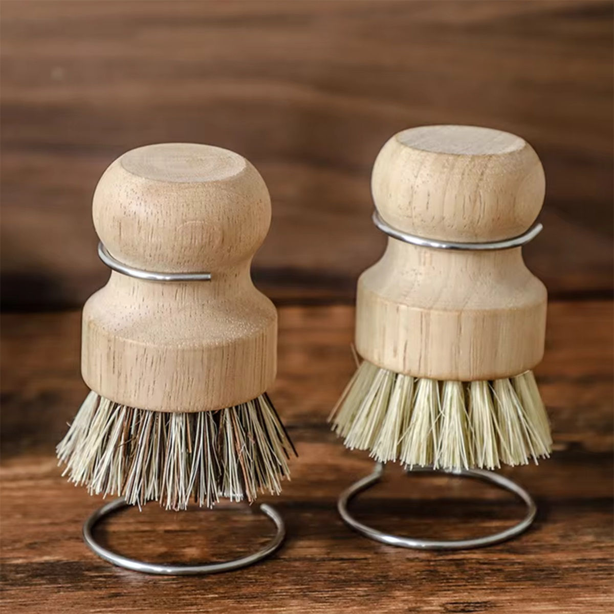 Bamboo Brush For Drain Rack, Wooden Dish Brush For Washing Dishes Pots Pans Kitc