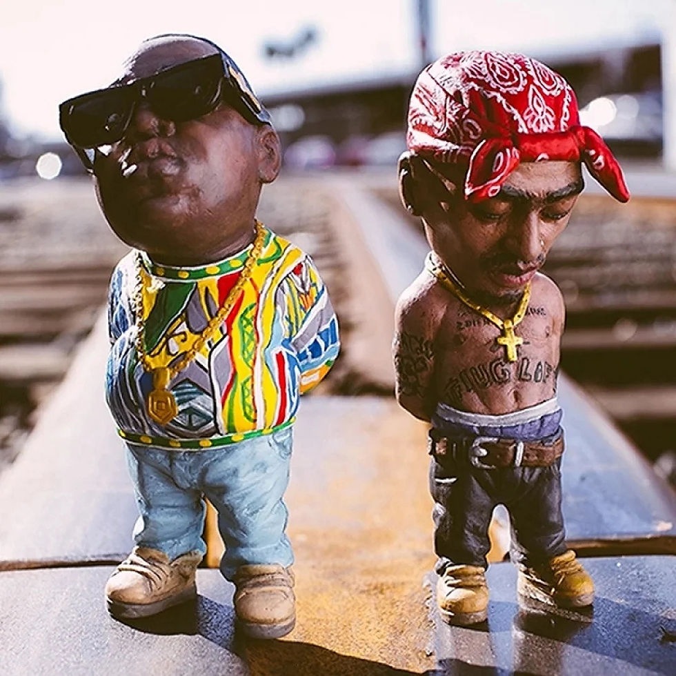 Thumbnail: 1 Pcs Hip Hop Legend Commemorative Resin Ornaments Home Decoration Memorial Stat