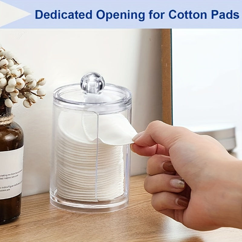 Thumbnail: 1/2 Pcs Makeup Organizer Round Clear Acrylic Makeup Organizer Makeup Cotton Pad 