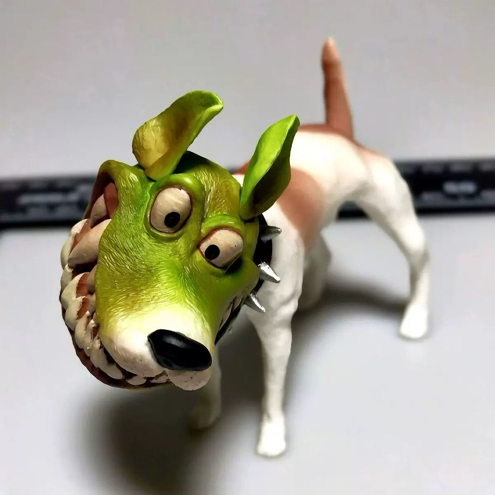 Thumbnail: 8cm/3.1in Anime The Mask Figure Funny Parson Jack Russell  Action Figures Pvc St