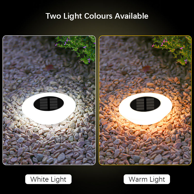 Thumbnail: 1/4Pack Solar Ground Lights,14LED Waterproof Outdoor Landscape Light, LED Lawn L