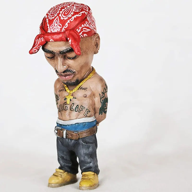 1 Pcs Hip Hop Legend Commemorative Resin Ornaments Home Decoration Memorial Stat