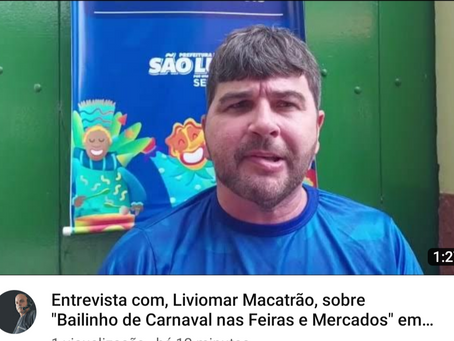 O Secretário da Semapa, Liviomar Macatrão, fala da programação do "Bailinho de Carnaval" nos bairos