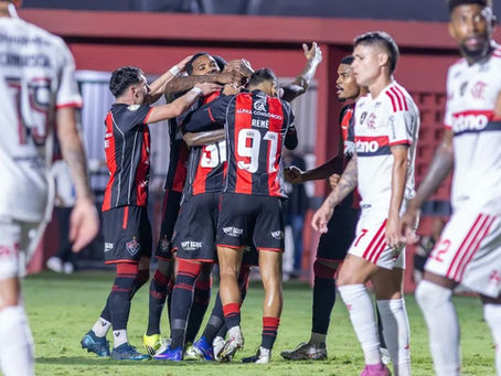 Leão Voa nas Oitavas: Vitória Elimina Flamengo por 2 a 0 no Barradão e Avança na Copa do Brasil