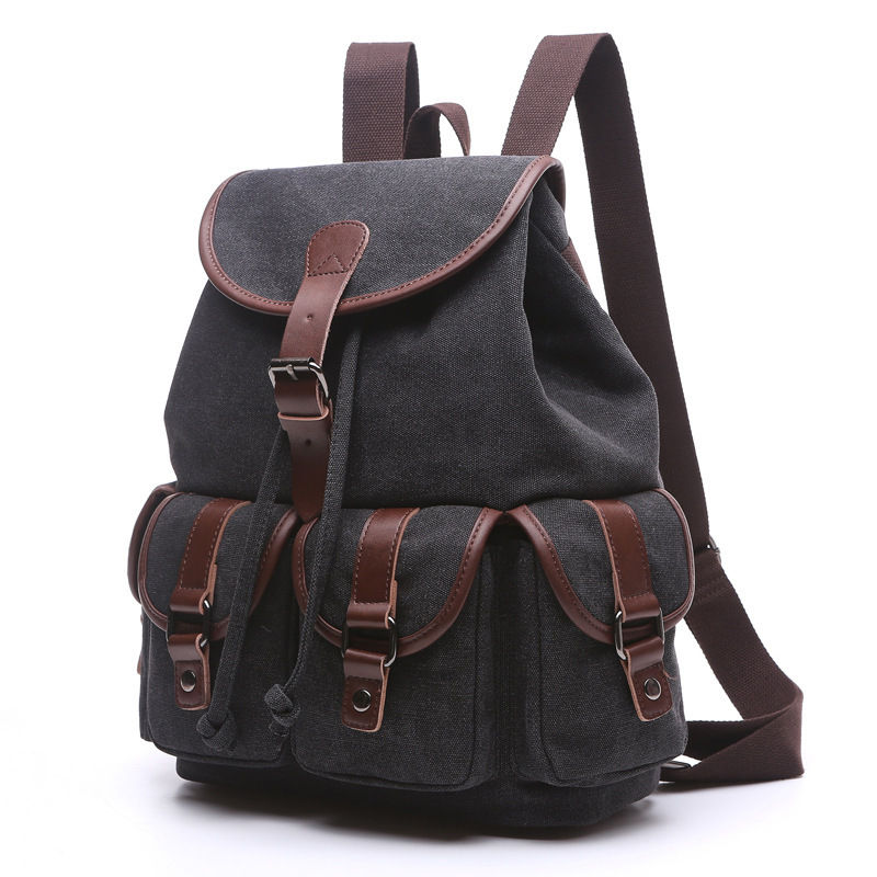 Thumbnail: Vintage Canvas Laptop Backpack 22LE05016