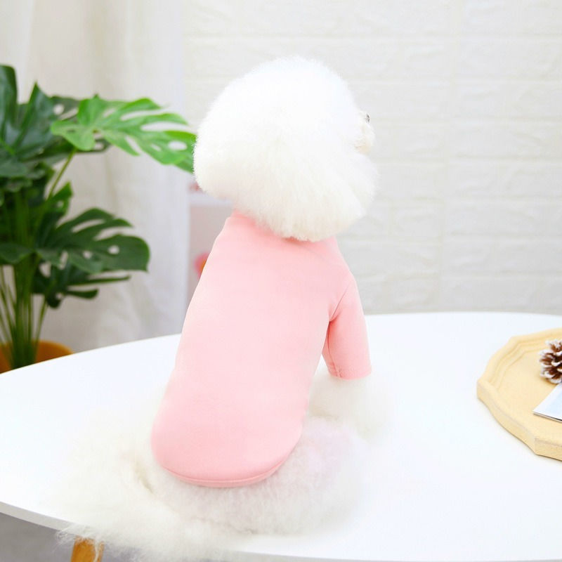 Thumbnail: Winter Dog Clothes Strawberry Print Warm T-shirt Bottoming Shirt Puppy PCXD22034
