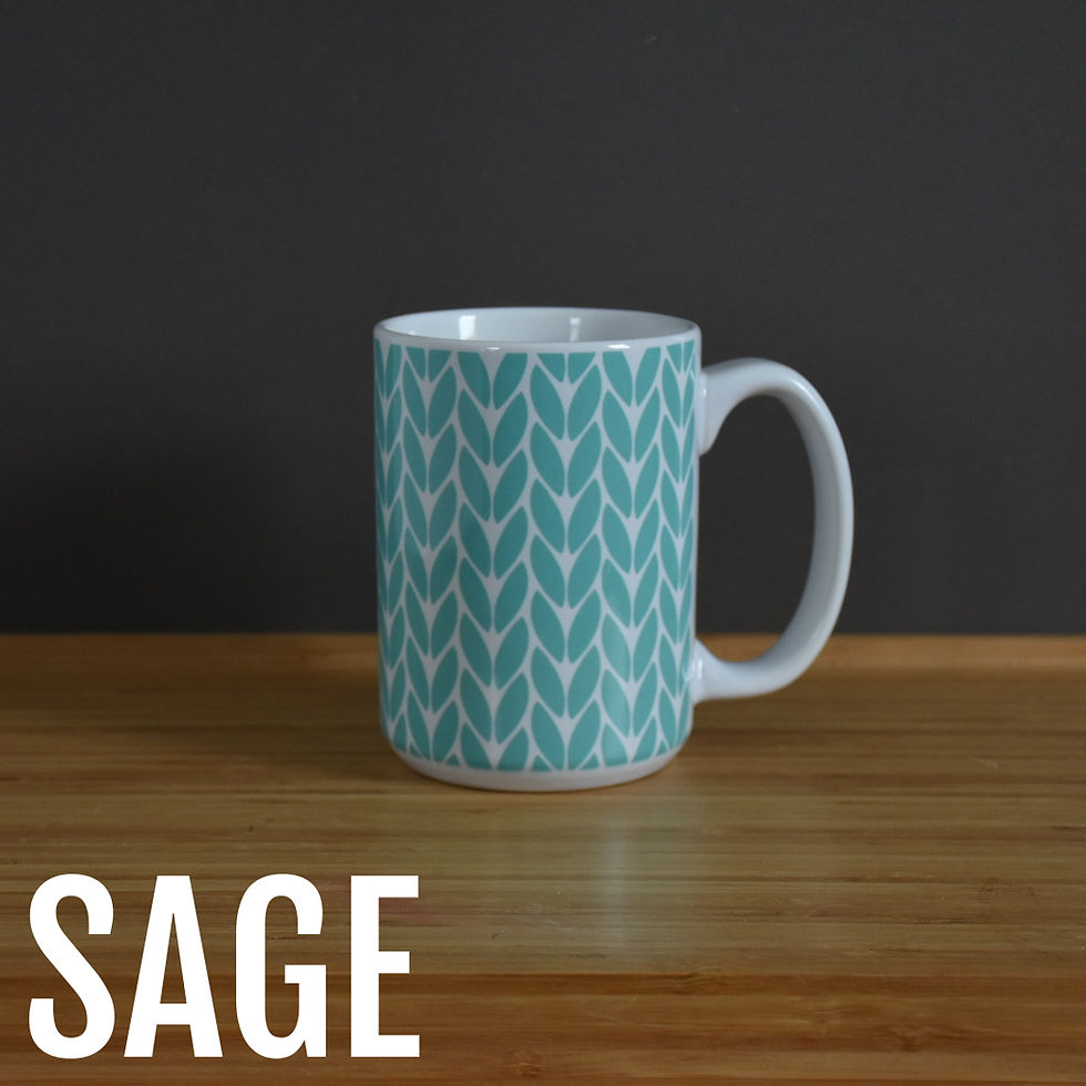 Thumbnail: Knit Stitch Ceramic Mug 15 oz | Multiple Colors