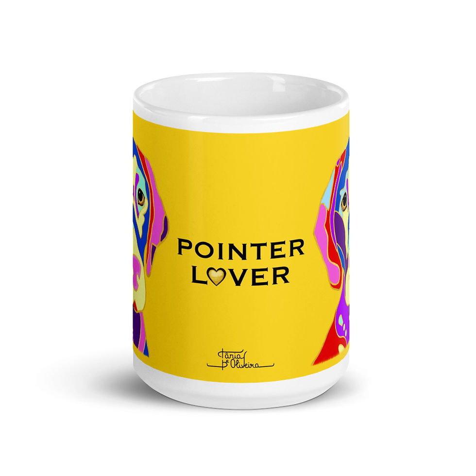 Thumbnail: POINTER Dog Lover Mug - Yellow