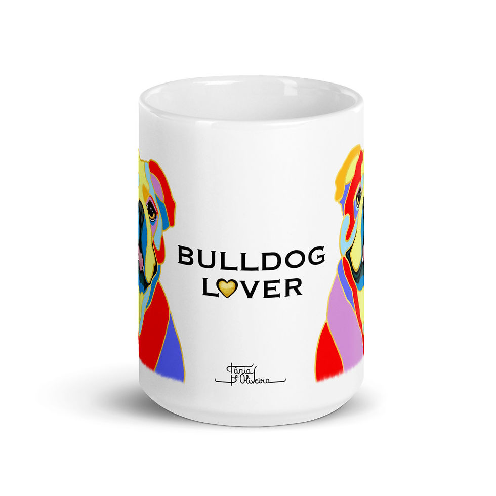 Thumbnail: Bulldog Lover ENGLISH BULLDOG Dog Mug - White