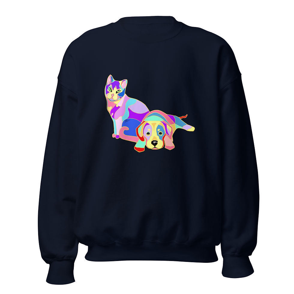 Thumbnail: CAT & DOG Unisex Sweatshirt