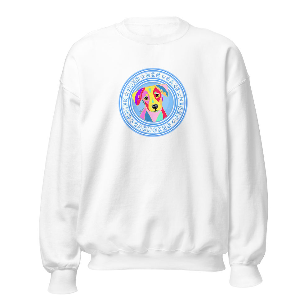 Thumbnail: Mutt Dog Unisex Sweatshirt: Colorful Cachorro Perro Labrador Mix Pullover