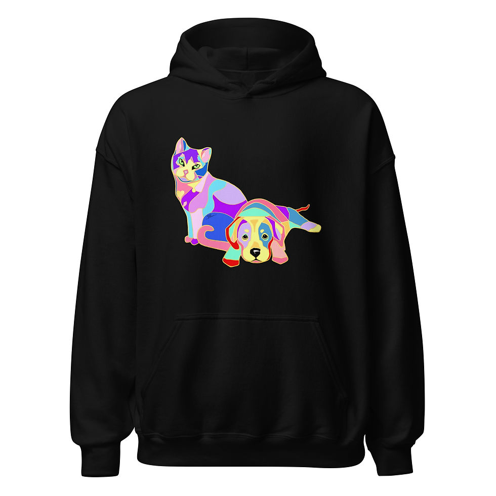 Thumbnail: CAT DOG Unisex Hoodie
