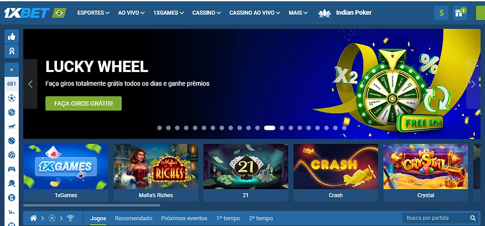1xbet giros grátis todos os dias