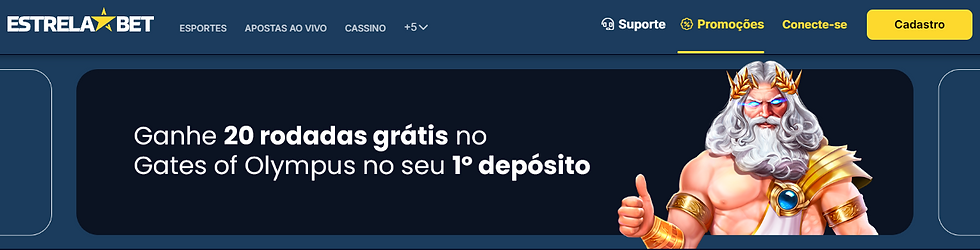 Estrelabet 20 rodadas grátis