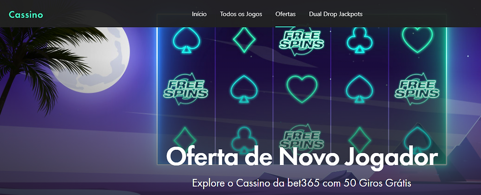 Oferta de novo jogador Bet365