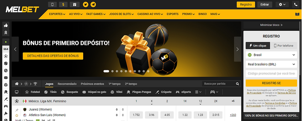 Página Inicial Melbet