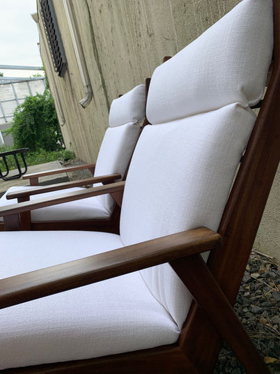 Rob Parry 1950s Lotus Chair w/ Maxwell #926 Campo Cotton Fabric