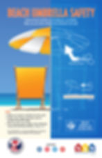 Beach Umbrella Safety NSN poster