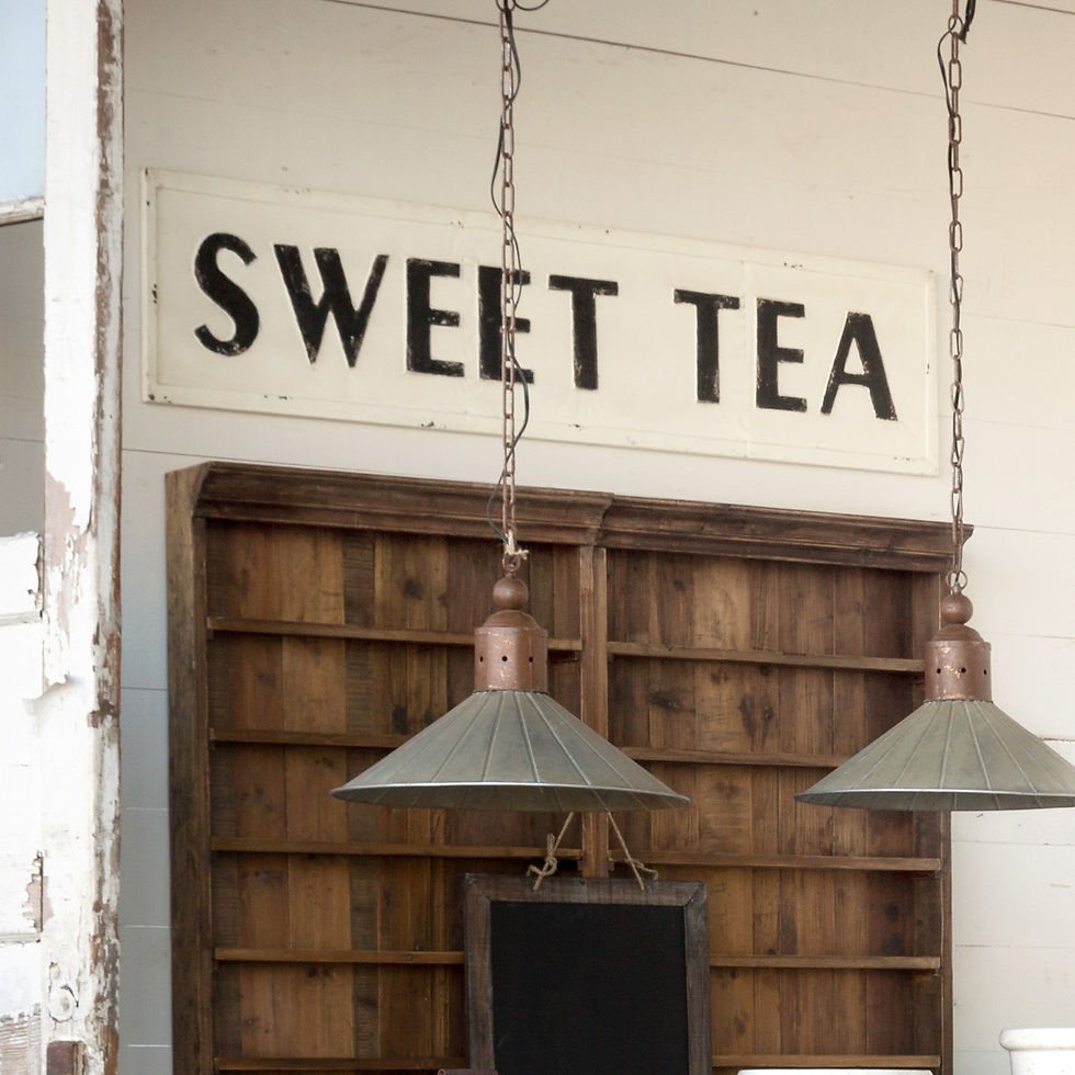 Embossed Metal Sweet Tea Sign