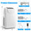 Thumbnail: 11500 BTU Dual Hose Portable Air Conditioner with Remote Control-White