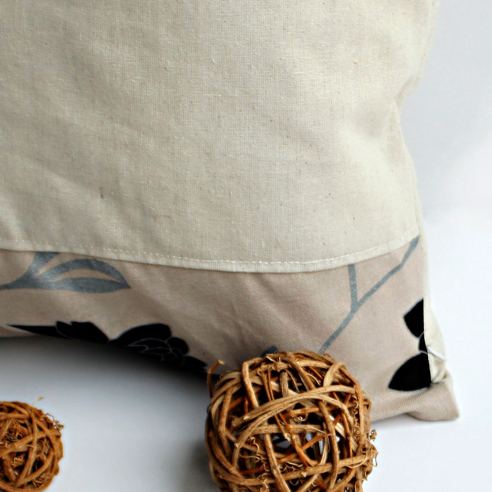 Thumbnail: Onitiva - [Dream Champagne] Linen Patch Work Pillow Cushion Floor Cushion