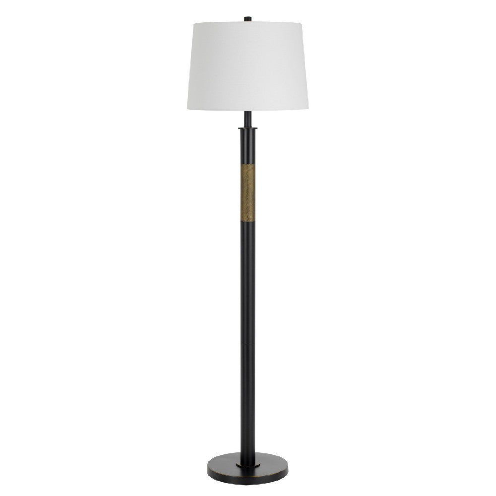 61 Inch Metal Floor Lamp, Dimmer, Modern Style, Bronze, Black