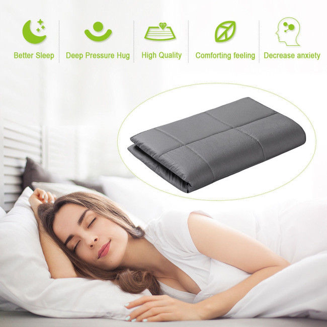 Thumbnail: 12lbs/15lbs 100% Cotton Weighted Blanket with Glass Beads