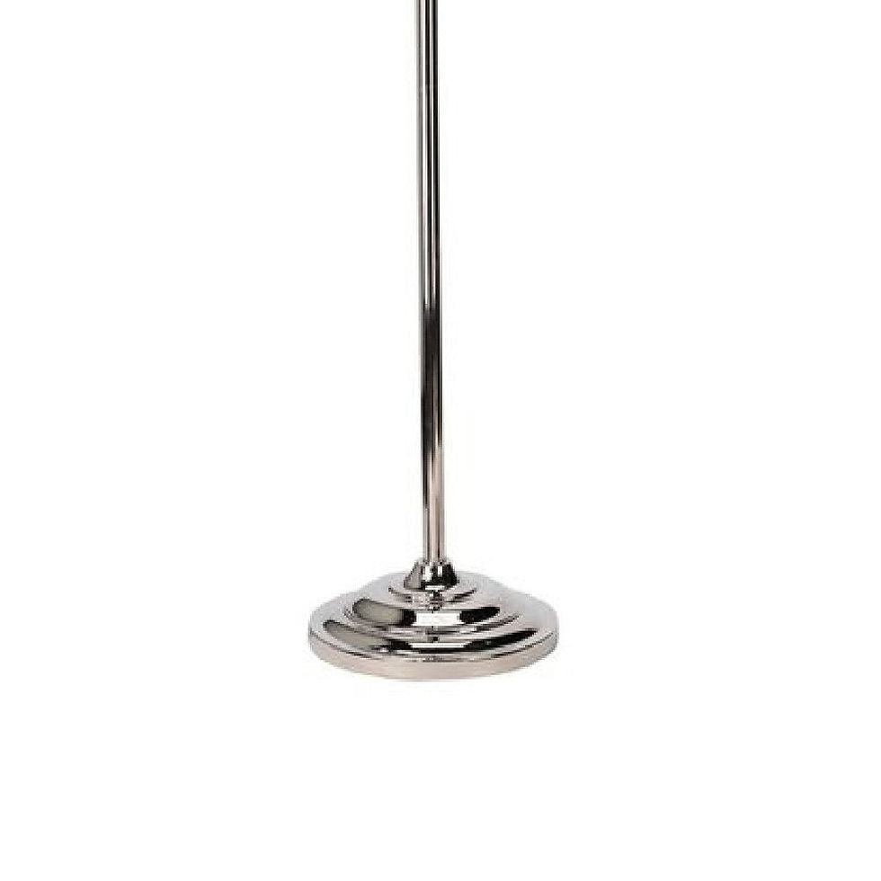 Thumbnail: 69 Inch Metal Floor Lamp with Clear Cone Glass Shade, Black
