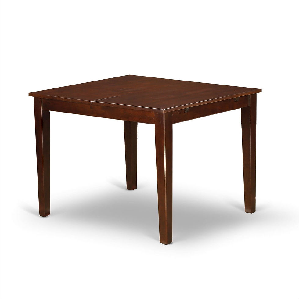 Thumbnail: Mission Style 7-piece Dining Set in Mahogany Wood Finish
