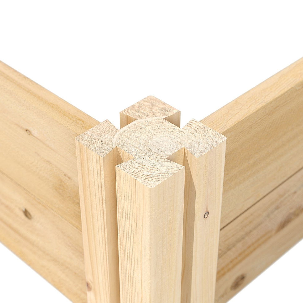 Thumbnail: 4 ft x 8 ft Cedar Wood 2 Tier Raised Garden Bed