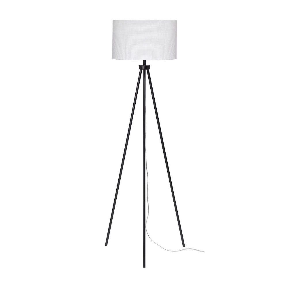 Floor Lamp with Tripod Stand and Round Shade