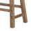 Thumbnail: Wooden Frame Saddle Seat Counter Height Stool with Angled Legs