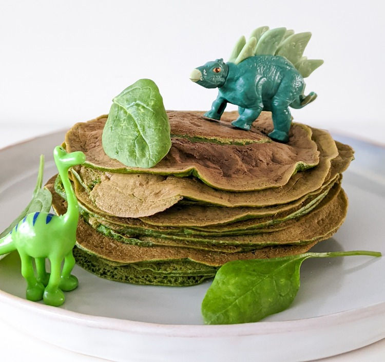vegan pannenkoeken met spinazie