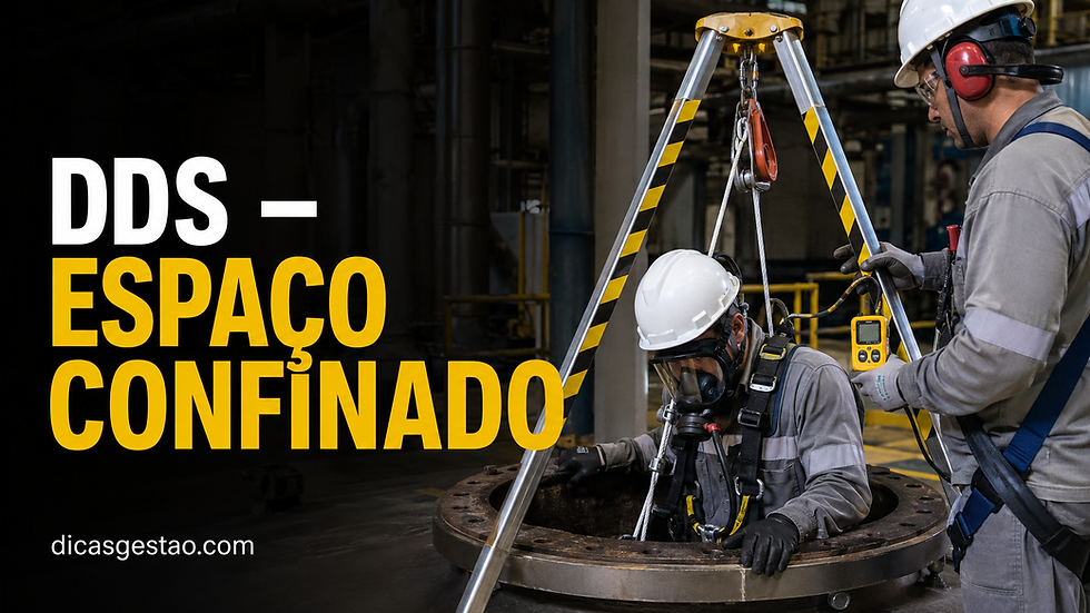 Treinamento de espaço confinado com vigia, tripé, detector de gases e controle de acesso