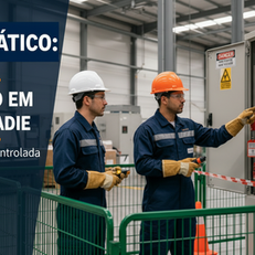 Caso prático de trabalho elétrico em proximidade com bloqueio e zona controlada