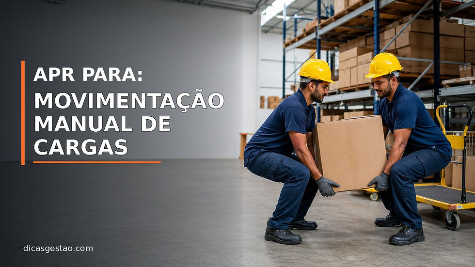 APR para movimentação manual de cargas em ambiente de trabalho seguro