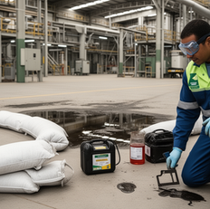 APR para contenção e limpeza de derramamento químico