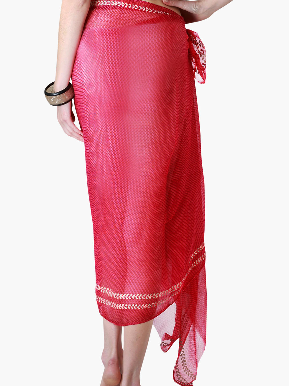 Thumbnail: Latino Pink Pure Cotton Voile, Handloom Sarong